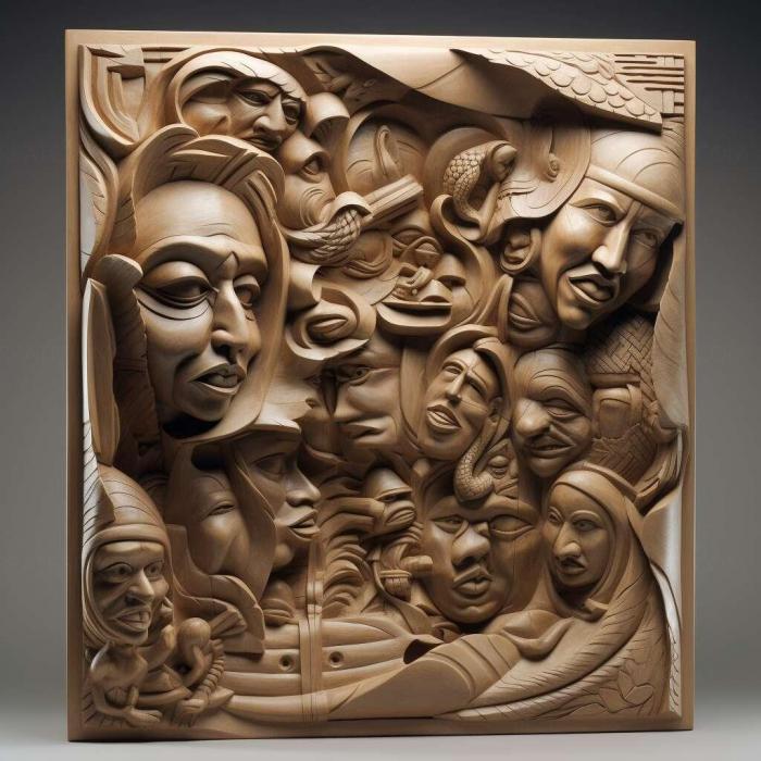 نموذج ثلاثي الأبعاد لآلة CNC 3D Art 